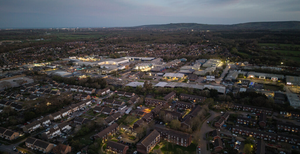 Drone property images in East Sussex.